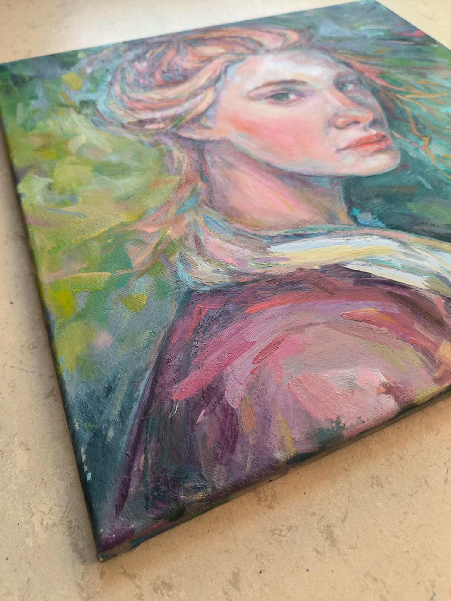 Ritratto di donna. Sussurro di primavera in vendita 6