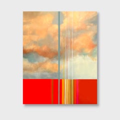 Abstract Celestial Oil Painting, "Light Episode. Blue"