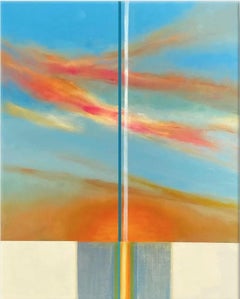 Abstract Celestial Oil Painting, "Light Episode n. 20"