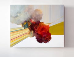 Abstract Celestial Painting, "Glimmer, Lichens, and Flouds"