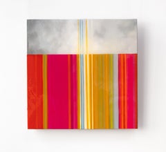 Pittura astratta a olio e resina, "Episodio di luce n. 14".