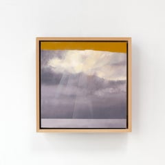 "Horizon I", Abstract Oil Painting on Canvas, Framed, 20x20, 2010+