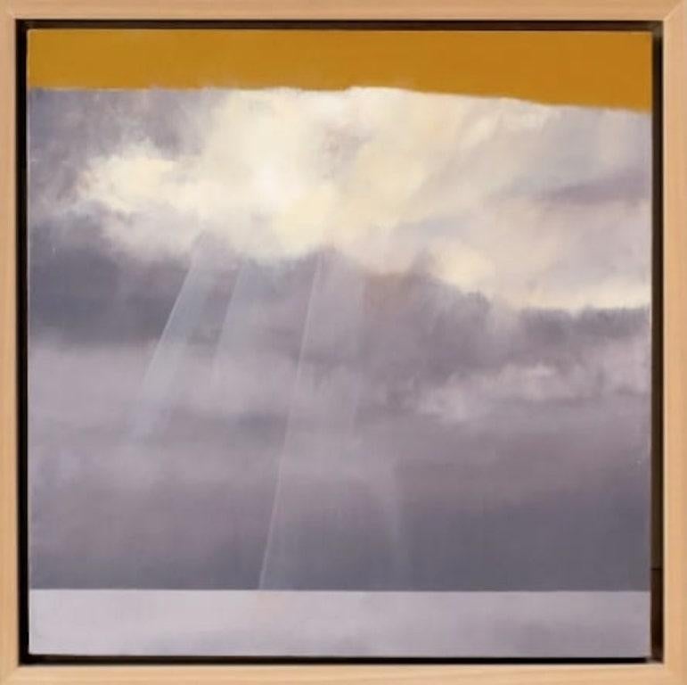 Julia San Roman Abstract Painting - Abstract Oil Painting, "Horizon I"