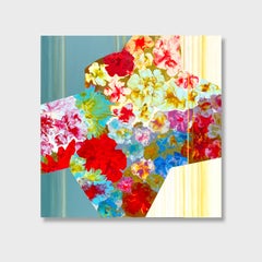 Una obra de arte floral abstracta, "Pacífico"