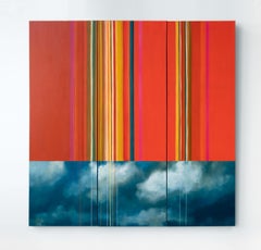 Celestial Abstract Tryptic, "Vertical State Tryptic"