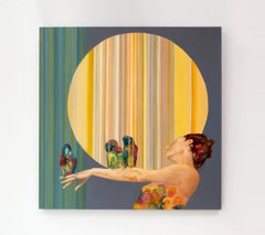 Surrealistisches figuratives Ölgemälde, "Guaguancó"