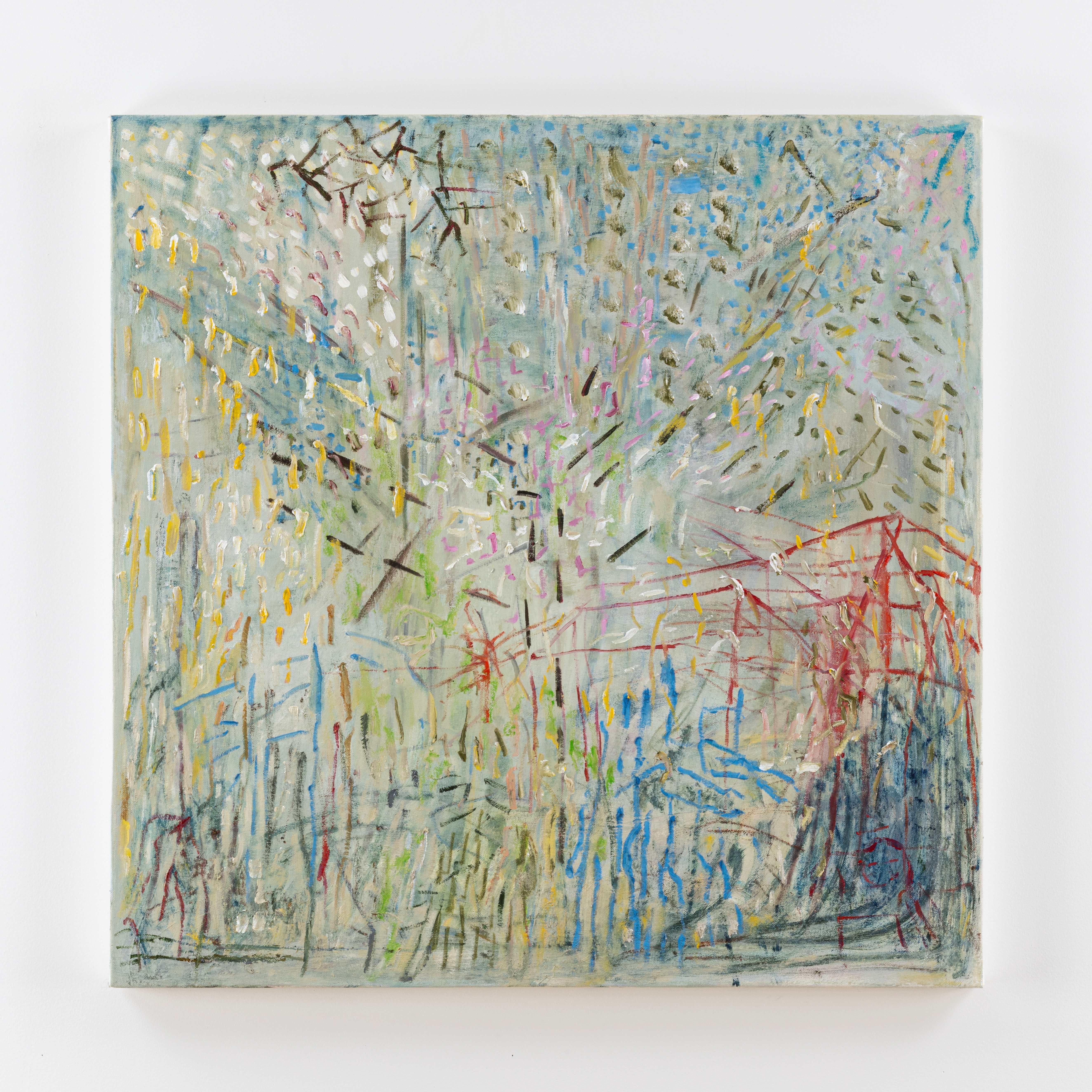 Julia Schwartz Figurative Painting - Calamitous Revelry, Enforced Hilarity