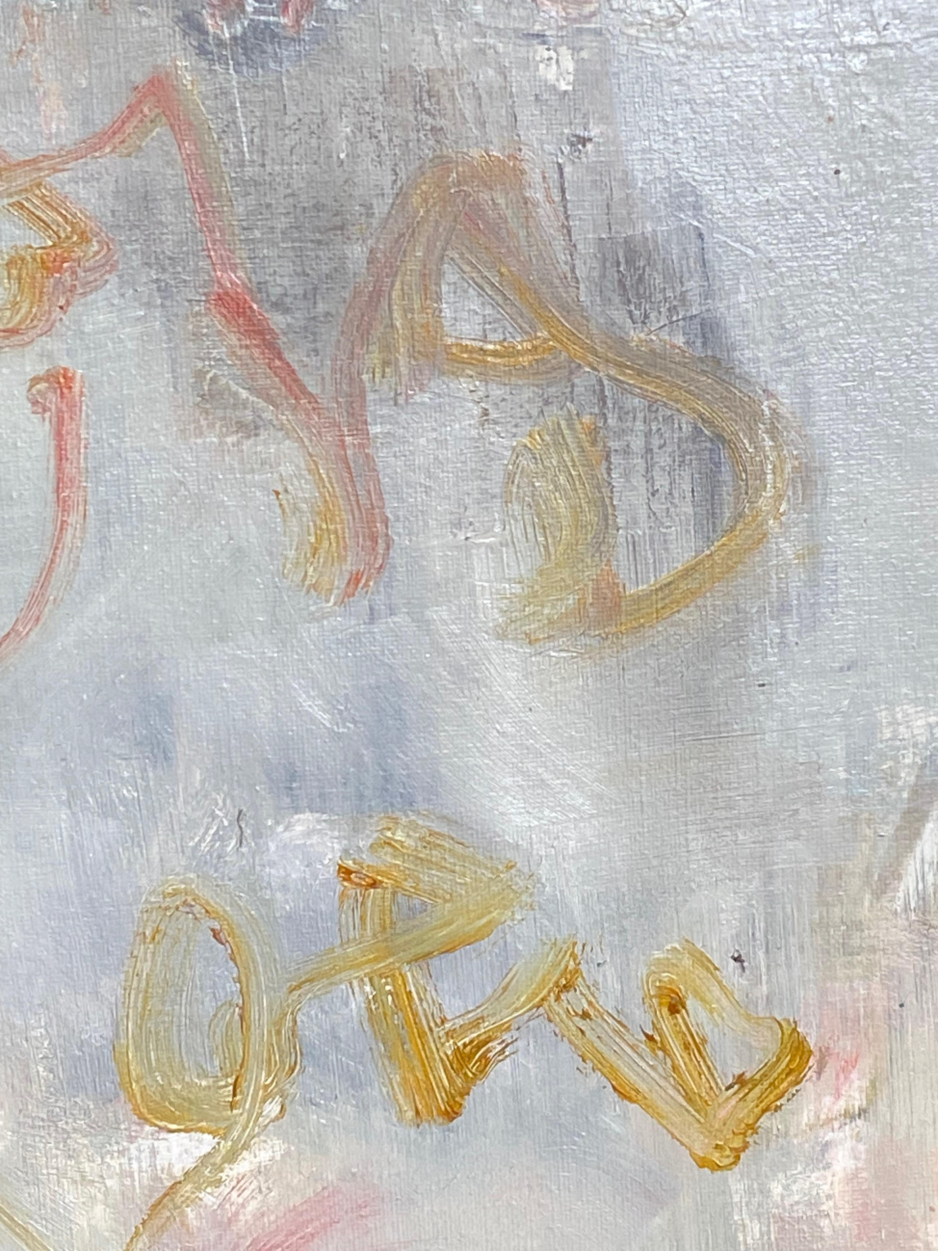 Shower of Whispers - Abstract Painting by Julia Schwartz