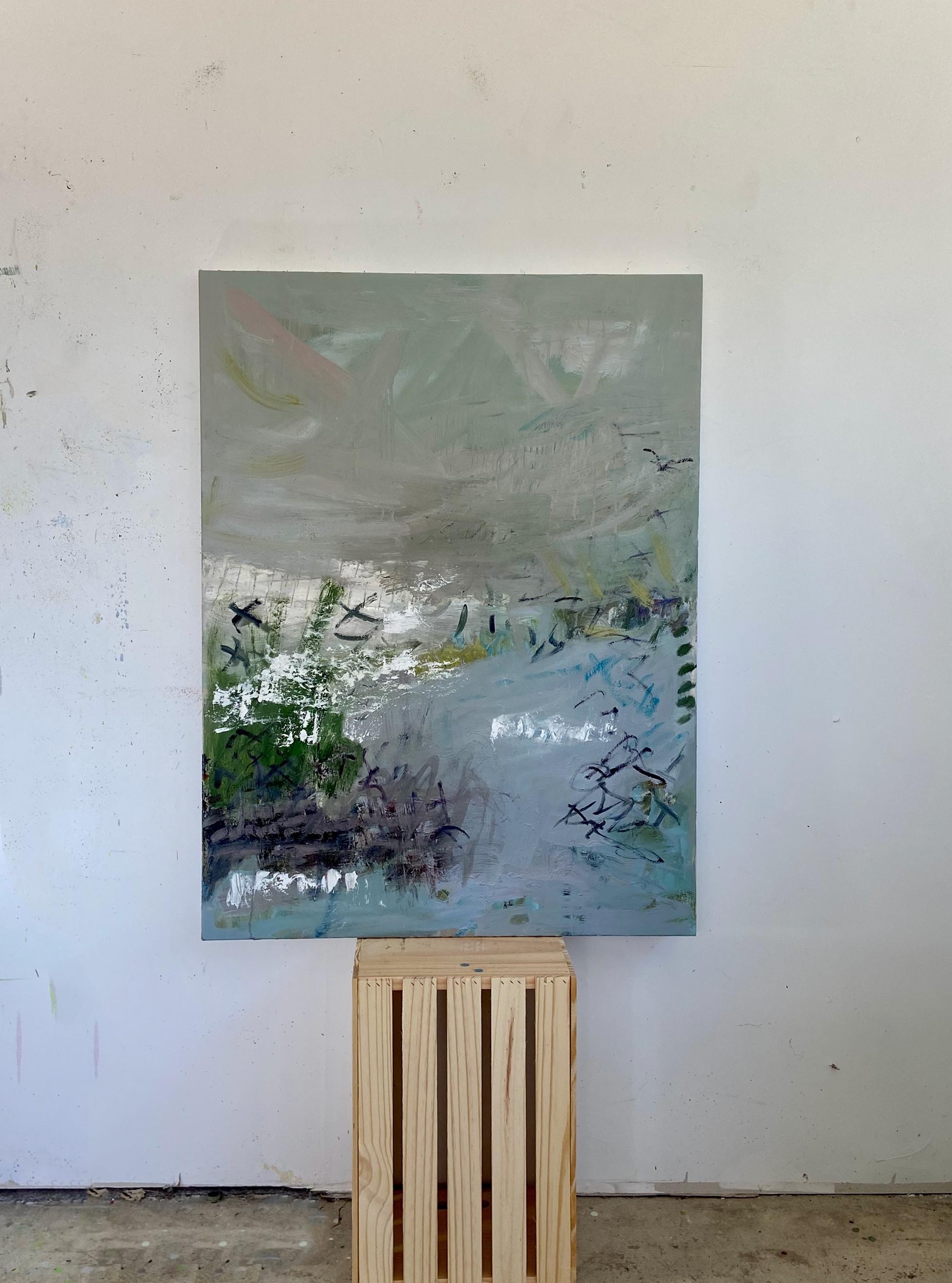 X's and O's - Painting by Julia Schwartz