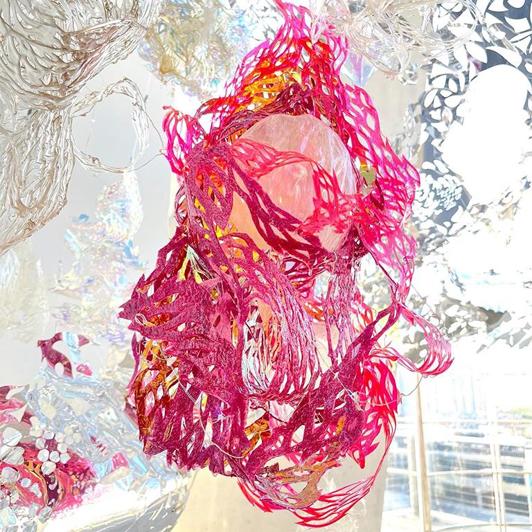 Julia Sinelnikova Abstract Sculpture - Heart Seed Fairy Organ