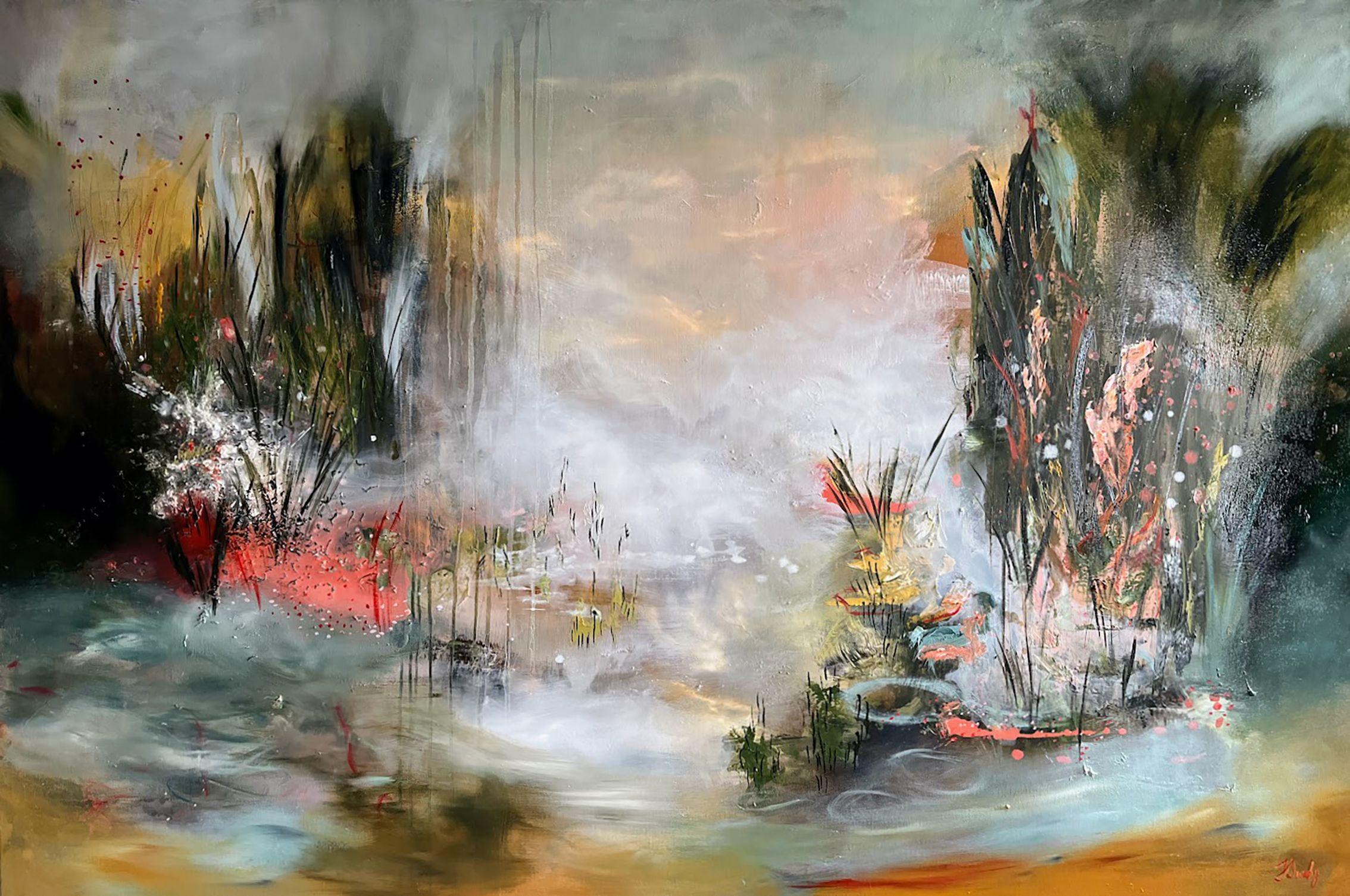 Il Sé inizia a fiorire, Pittura, Olio su tela - Painting di Julia Swaby