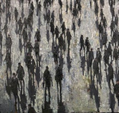 Nine to Five - Crowds City Oil Painting Street Cityscapes People Figures