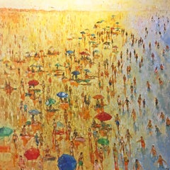 Shallow Water - crowd scene on beach, largescale