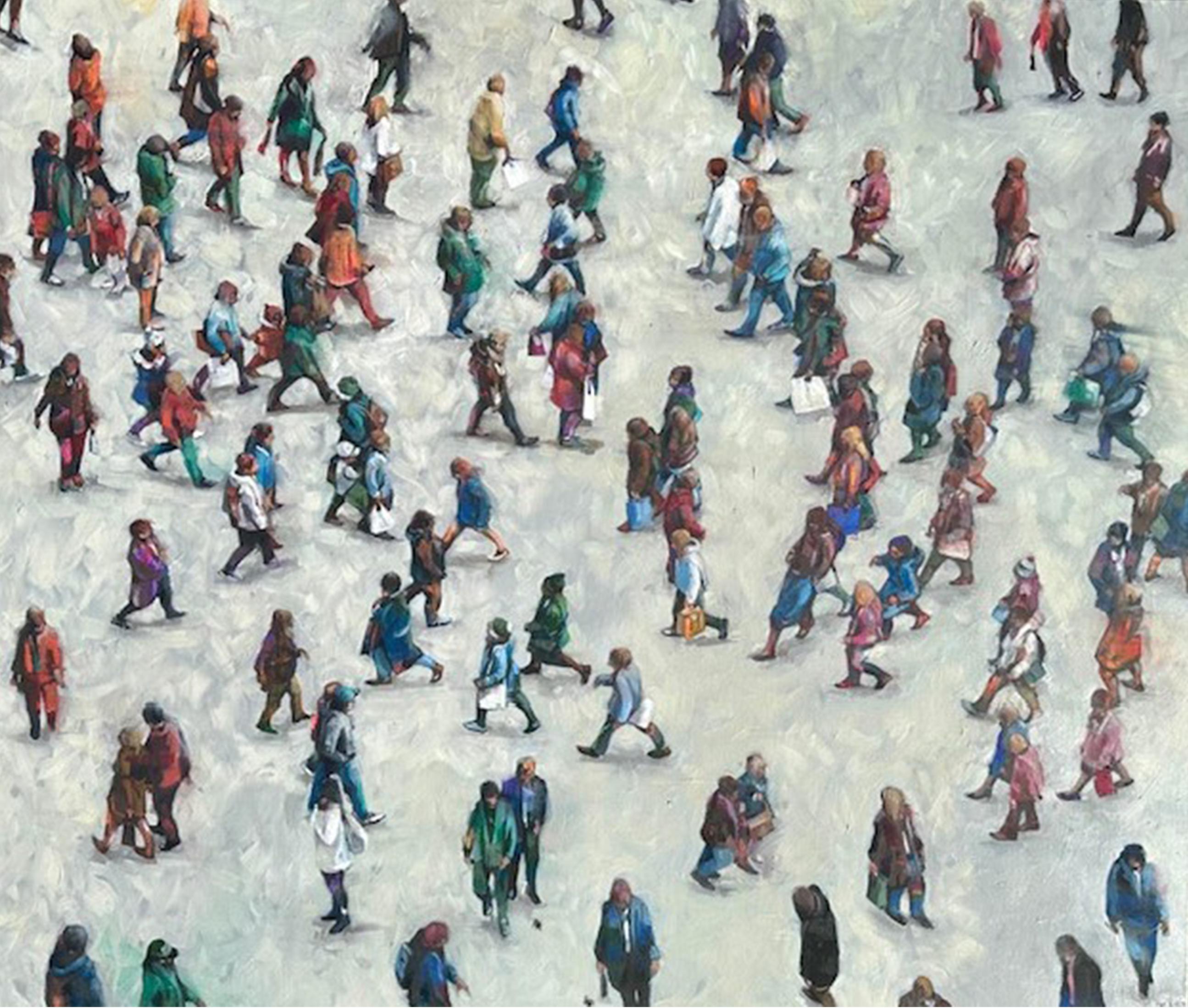 Figurative Painting di Julia Whitehead - Uscendo