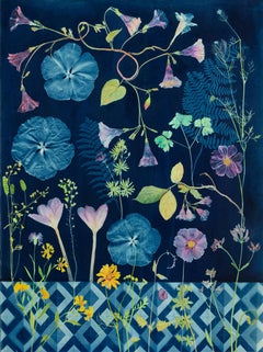 Cyanotype Painting (Morning Glory, Crocus, Floor Pattern, etc)