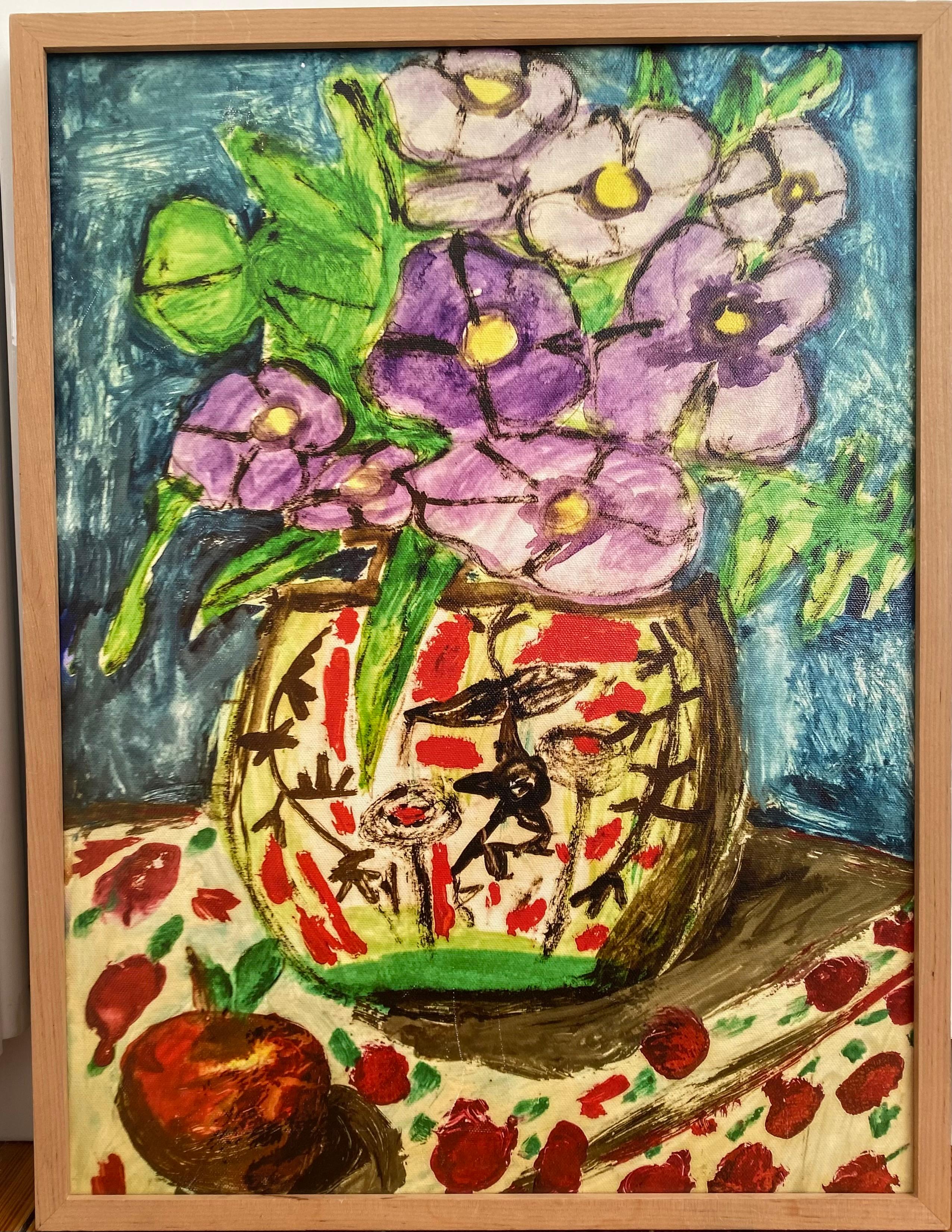 Julia Zabrocka Landscape Painting - "Violets"