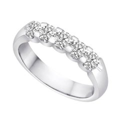 Julian B Designs 14 Karat Gold Shared Prong Diamond Band