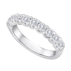 Julian B Designs 14 Karat Gold Shared Prong Diamond Band