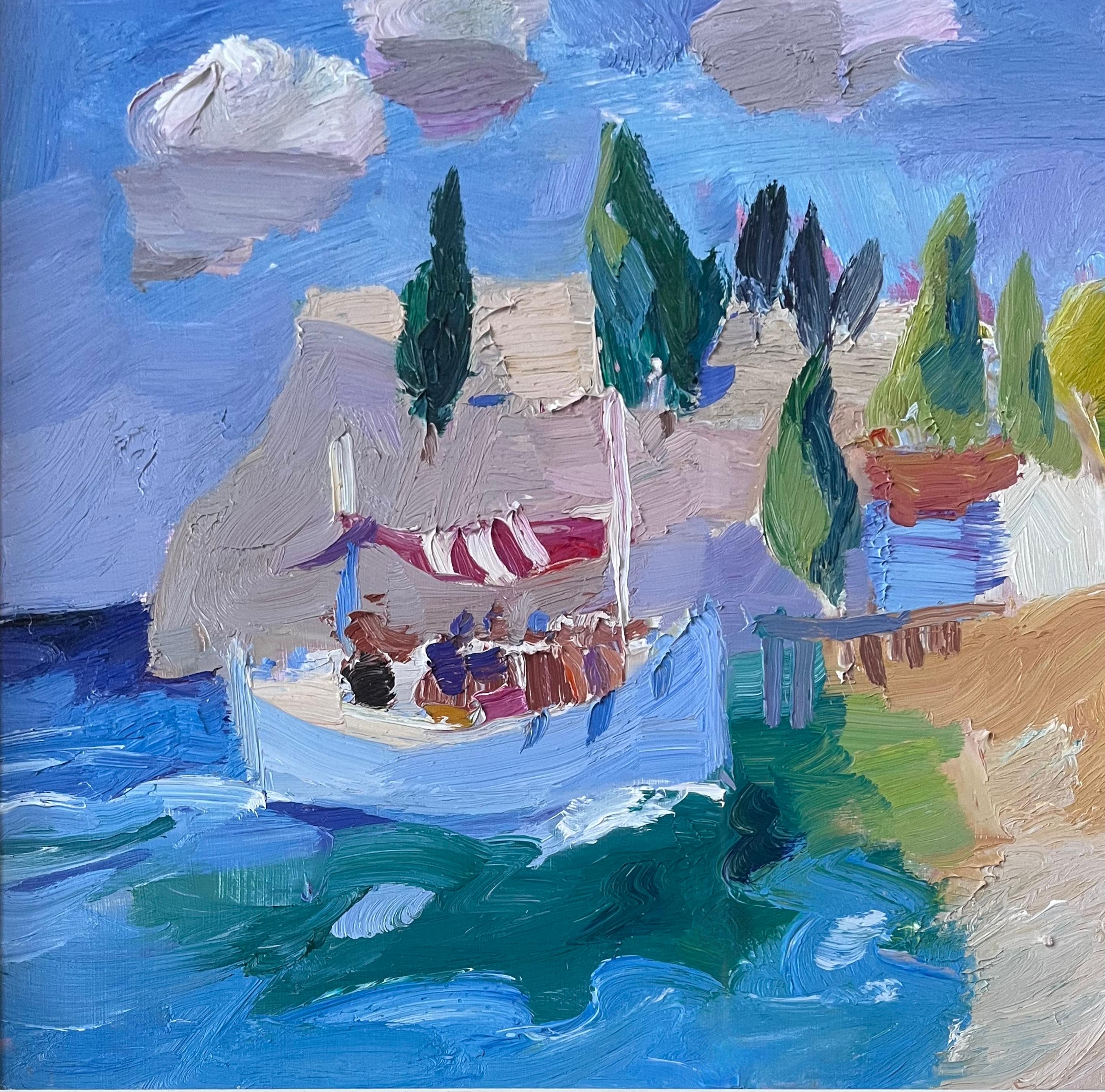 Julian Bailey, Arte contemporanea, paesaggio di Corfù in vendita 4