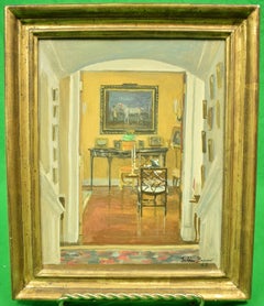 JULIAN BARROW (1939-2013): "OAKENDALE", FROM FRONT HALL TO DRAWING ROOM