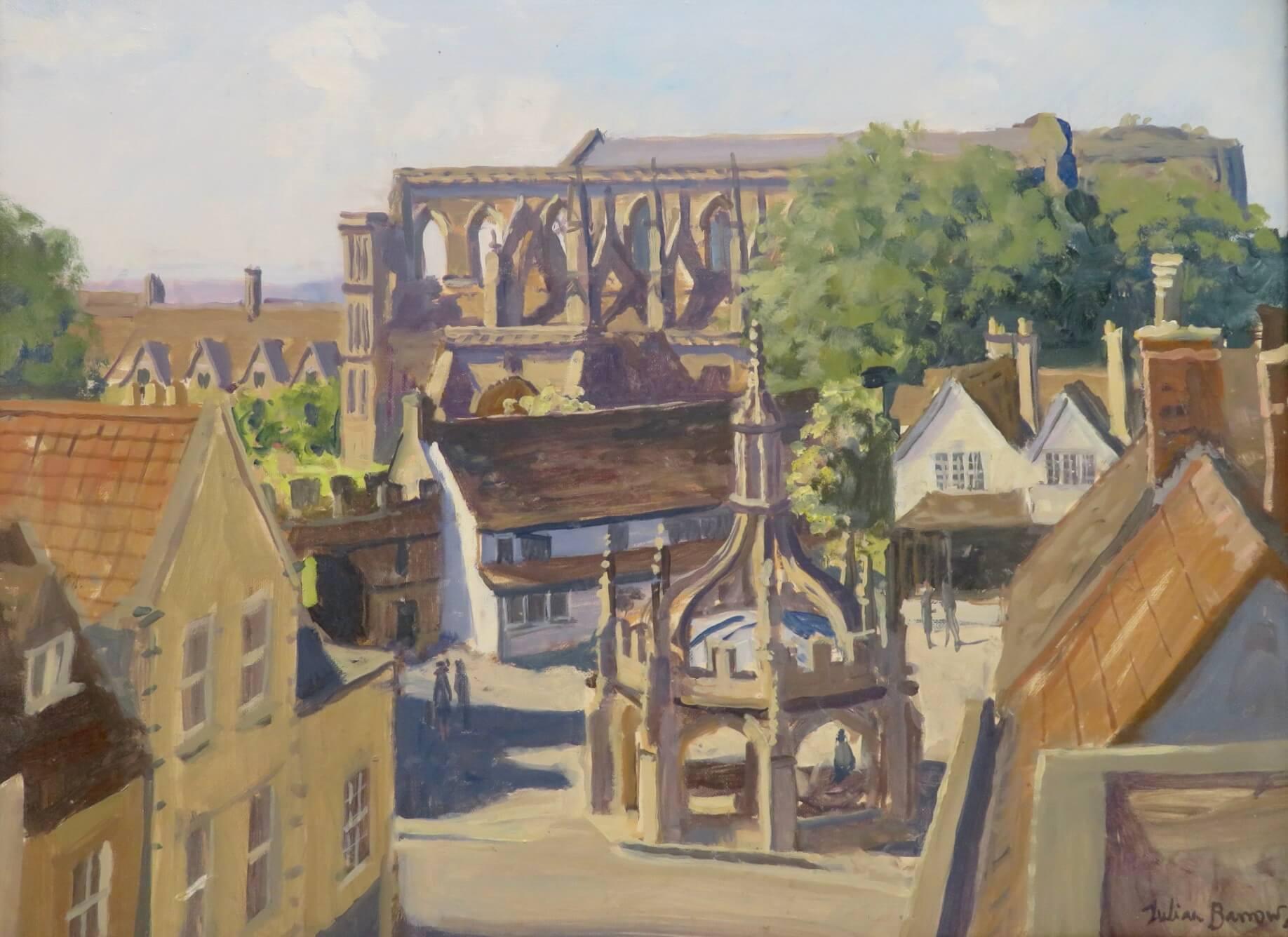 Pittura ad olio originale English Impressionist di Julian Barrow di MALMESBURY 2