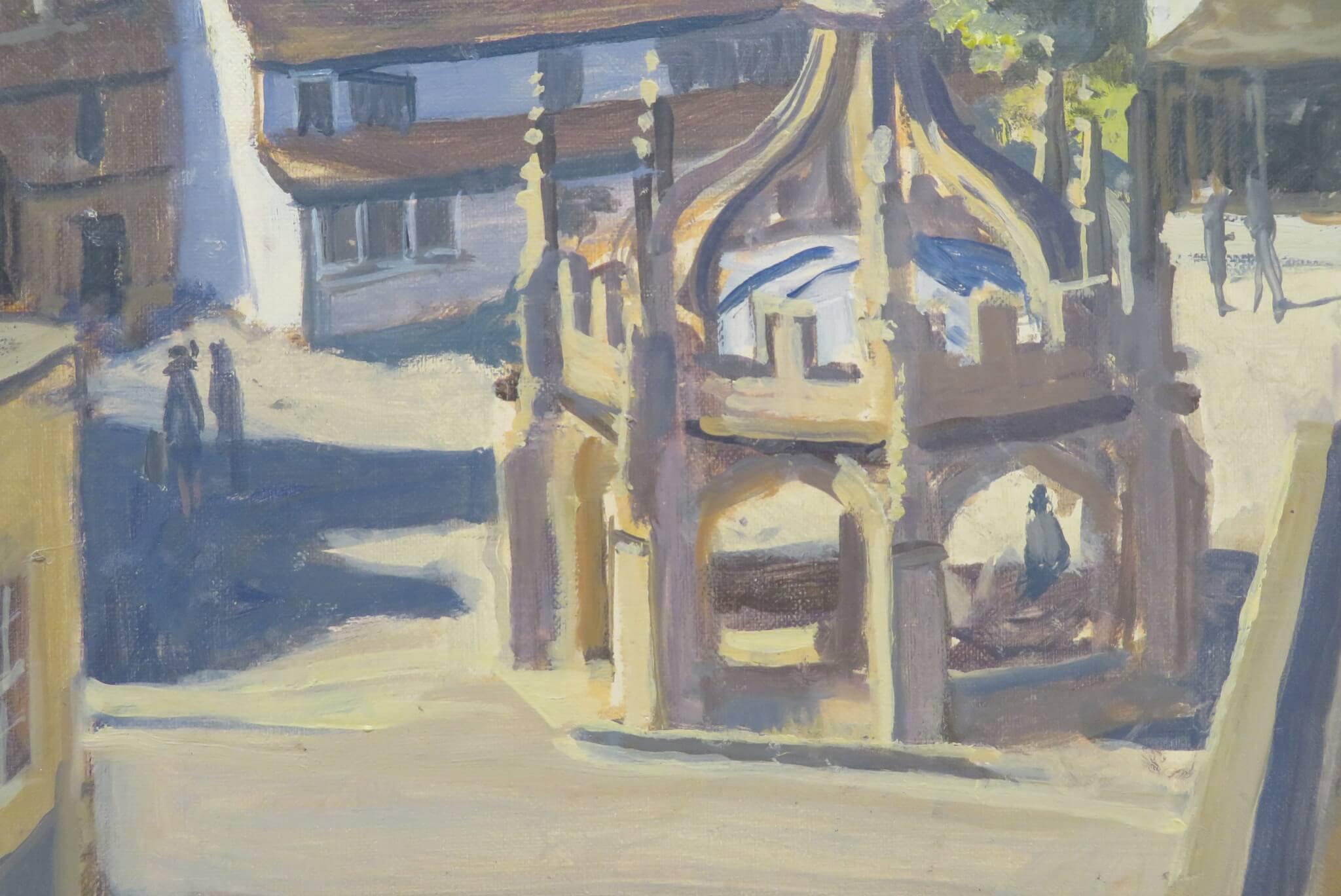 Pittura ad olio originale English Impressionist di Julian Barrow di MALMESBURY 4