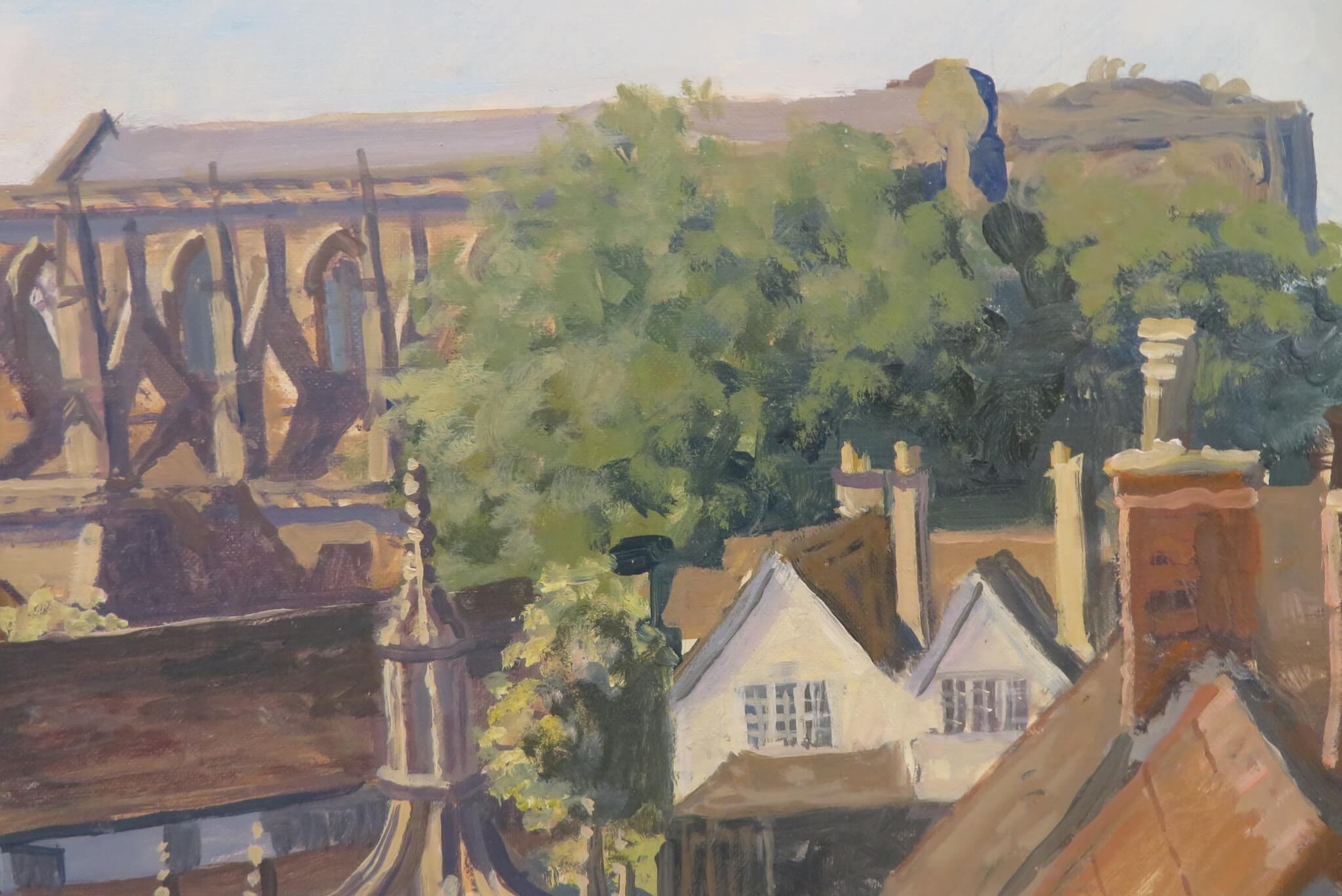 Pittura ad olio originale English Impressionist di Julian Barrow di MALMESBURY 5