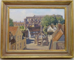 Pittura ad olio originale English Impressionist di Julian Barrow di MALMESBURY