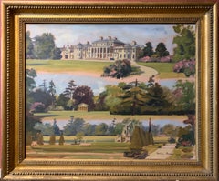 Views of Shugborough Park & Estate Signed Oil Painting on Canvas