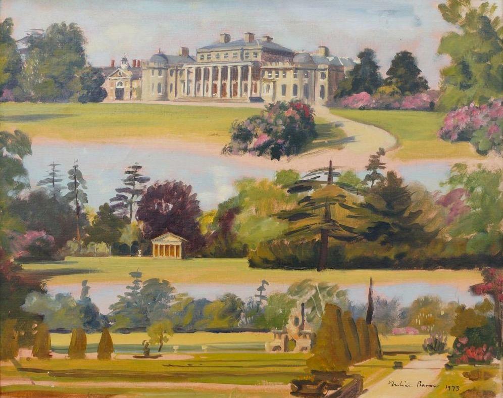 Julian Barrow Landscape Painting - Views of Shugborough Park & Estate Signed Oil Painting on Canvas