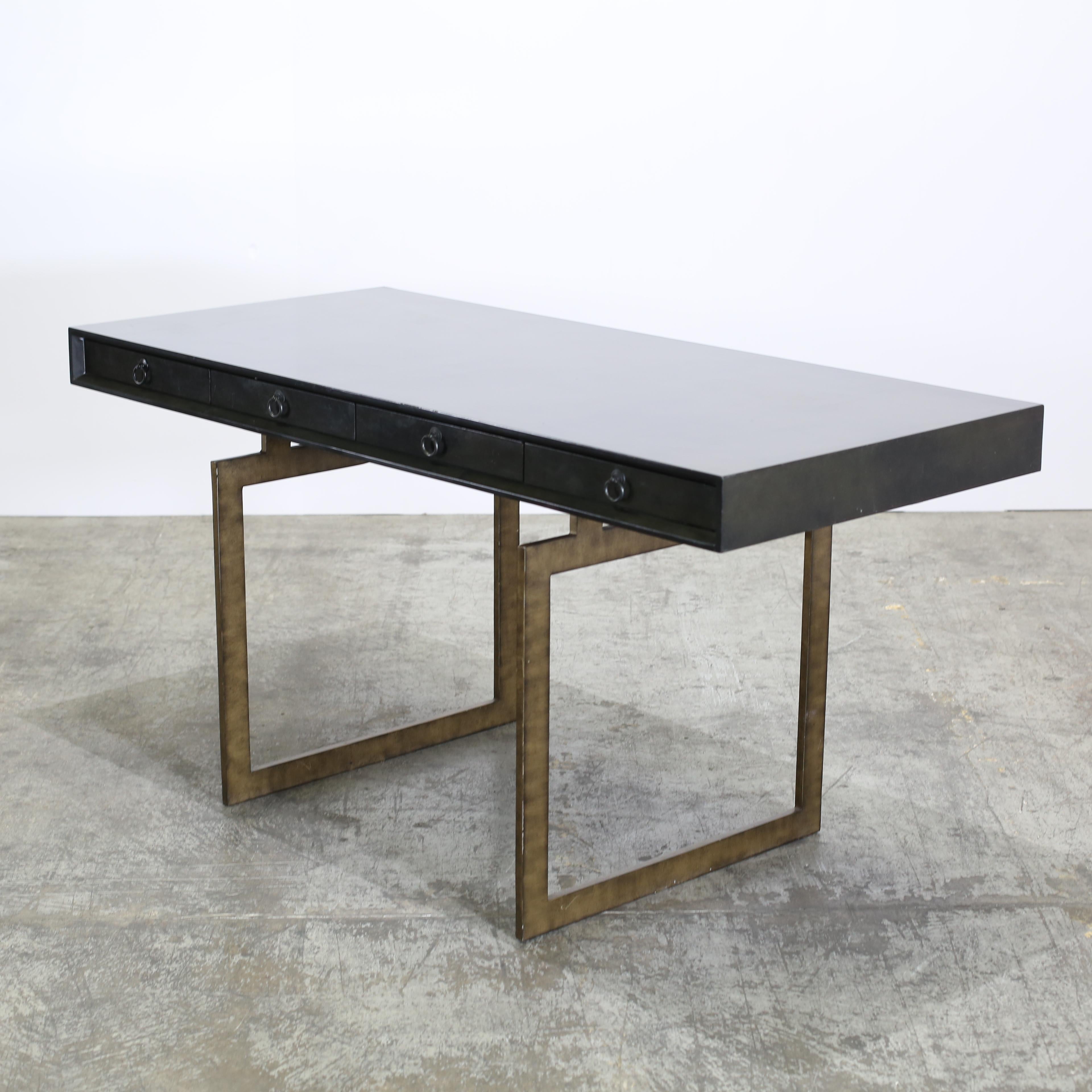 Bureau Julian Chichester Cortes Vellum noir en vente 5