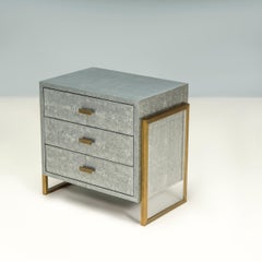 Julian Chichester Faux Shagreen Brooklyn Bedside Table