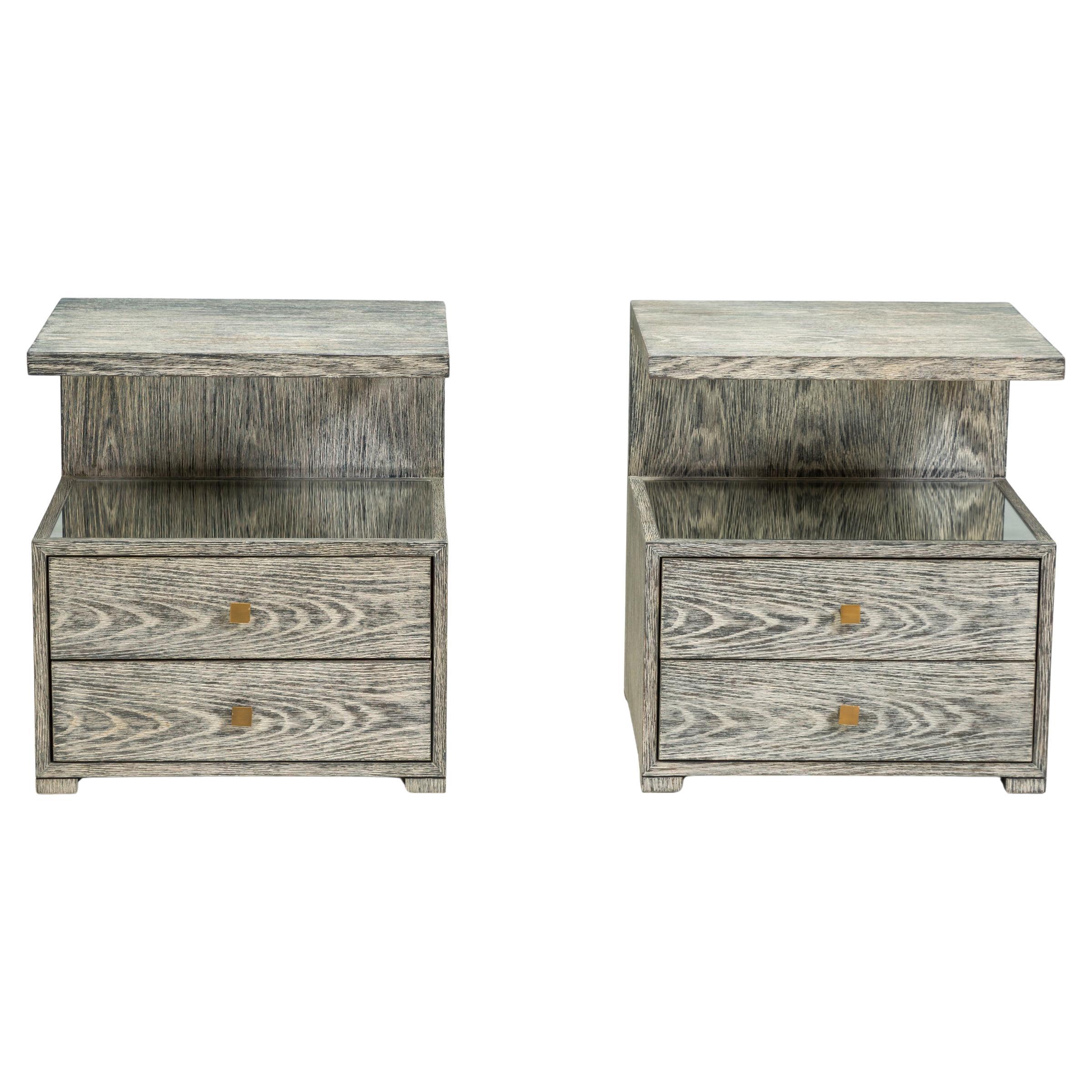 Julian Chichester founded his furniture design company in 1995, inspired by the classic shapes from the 19th and 20th centuries and adding his own unique twist through contemporary finishes and details.

The Enzo bedside table is constructed from