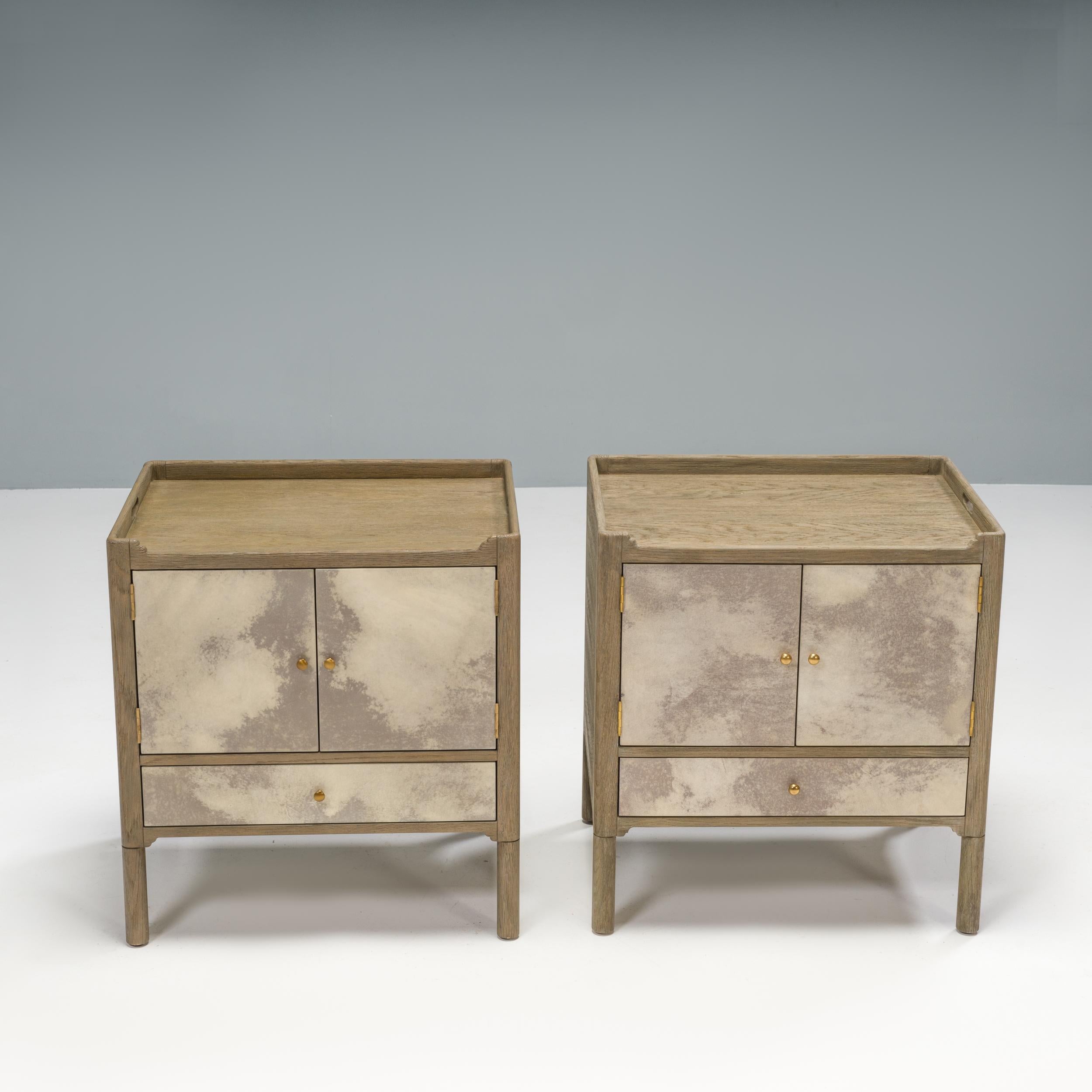 Designed by Julian Chichester, the Monty bedside table perfectly balances modern style with practical storage.

Giving the classic Georgian bedside table a contemporary twist, the cabinet is constructed from finished Hobbs oak and features a