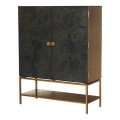 JULIAN CHICHESTER POLLOCK SHELVEiNG STORAGE CABINET (SHELVEiNG EN VOIR NOIR)