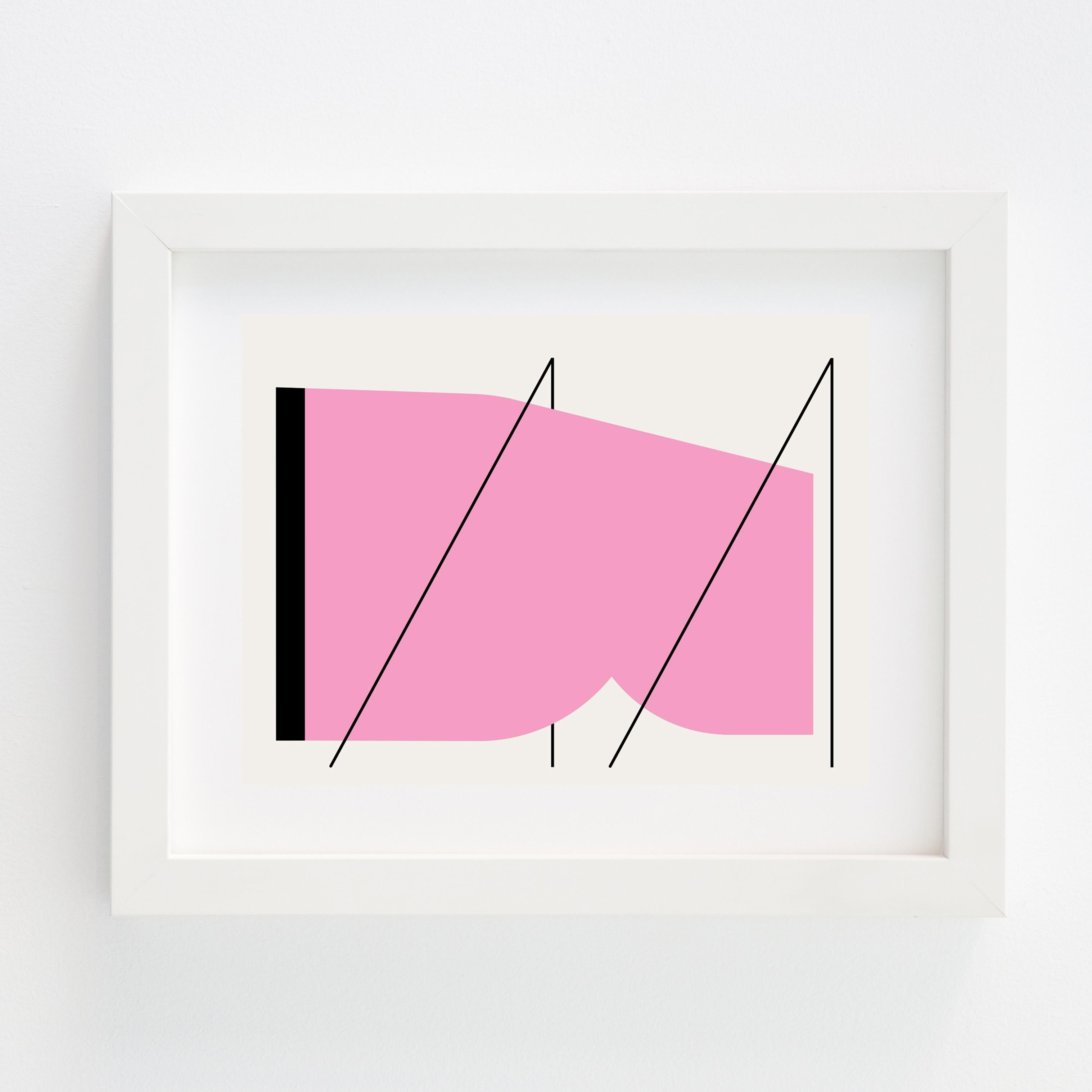 Sendung (Pink), Color Photograph, von Julian Montague