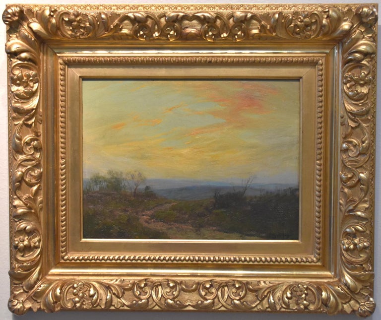 Julian Onderdonk Landscape Painting - " Summer Evening Southwest Texas "   1909  Texas Hill Country
