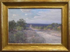 "A Road in Late Afternoon"  Date: 1921.  29 x 39 framed. Texas Scene!