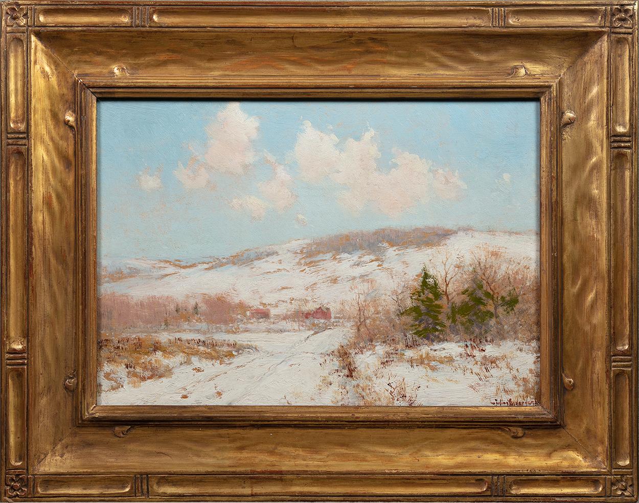 Winter Morning, Sullivan County, New York - Painting by Julian Onderdonk