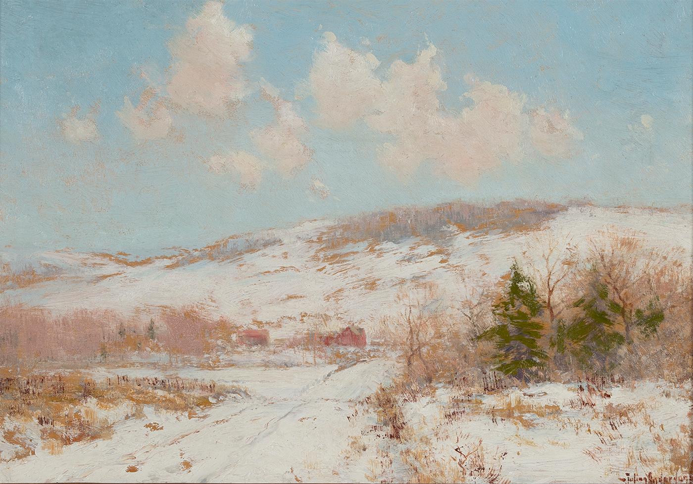 Julian Onderdonk Landscape Painting - Winter Morning, Sullivan County, New York