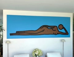 Bijou reclining. 4 – Julian Opie, Artwork, Vinyl, Contemporary, Silhouette