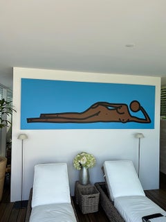 Bijou reclining. 4 – Julian Opie, Artwork, Vinyl, Contemporary, Silhouette