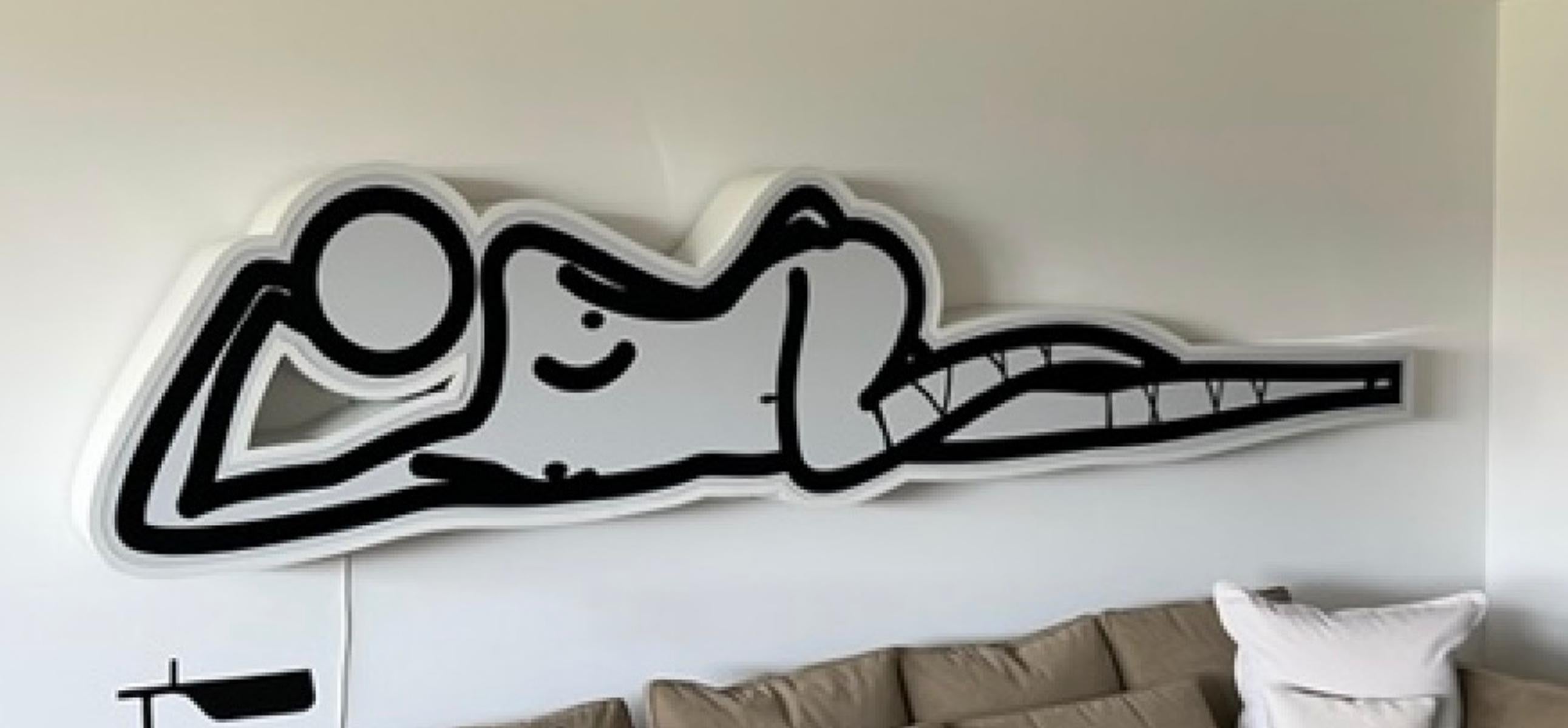 Statue of Shahnoza 2. – Julian Opie, Art, Installation, Contemporary, Silhouette For Sale 1