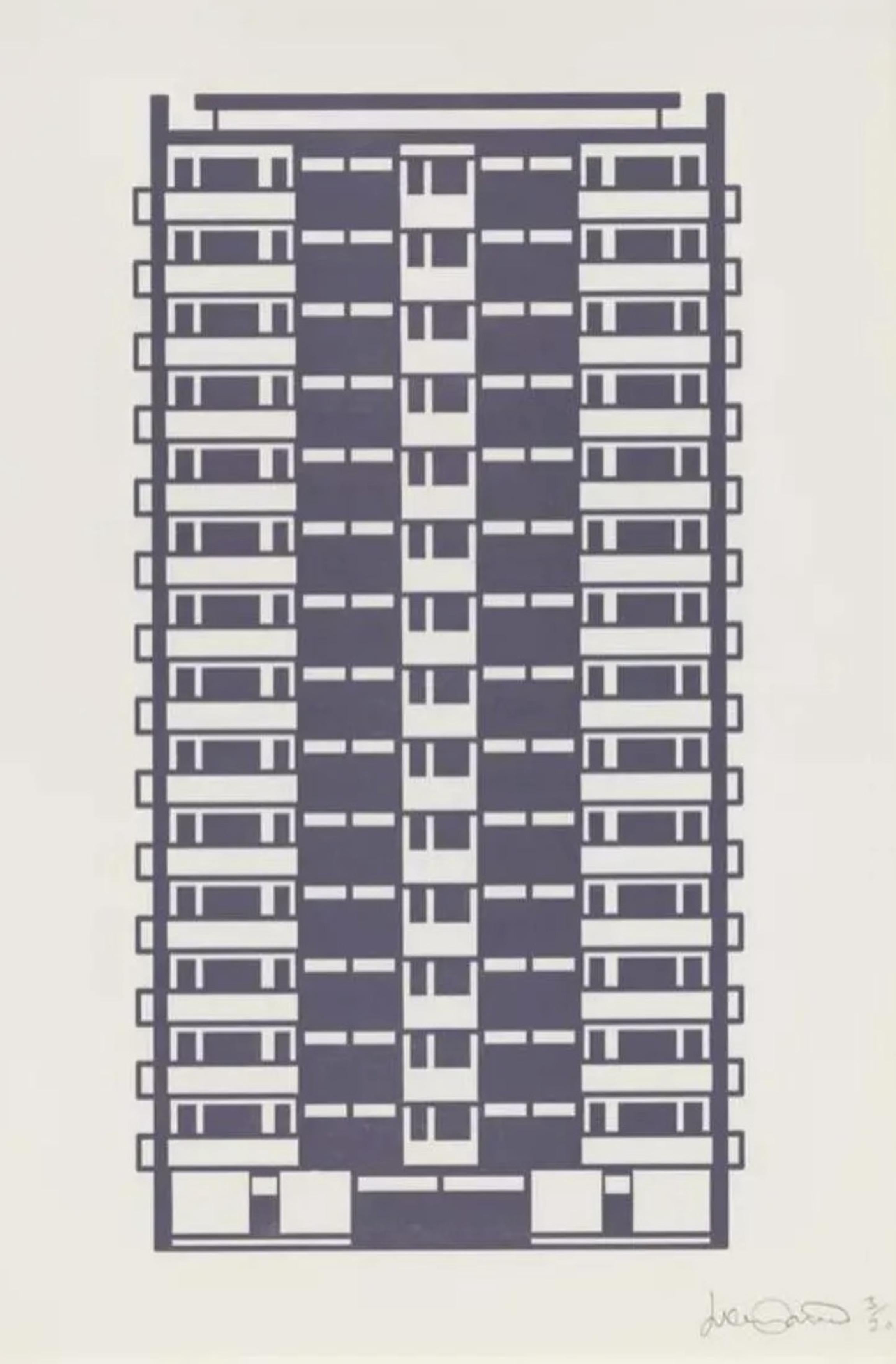 Apartment 11 - Print by Julian Opie