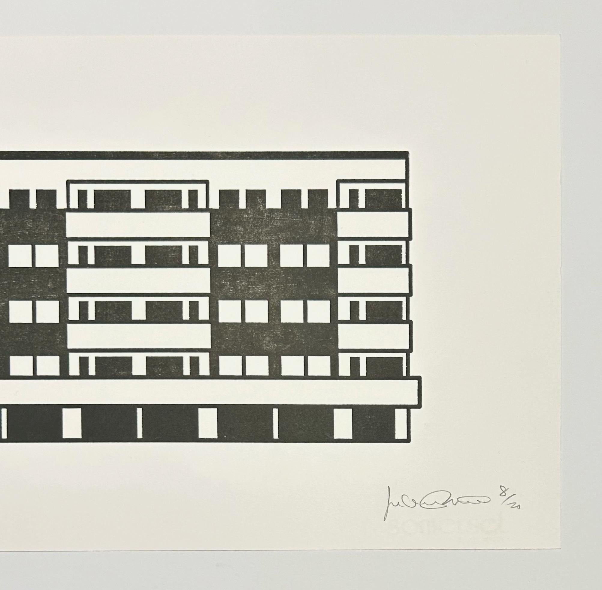 Apartamento 12 - Print Contemporáneo de Julian Opie