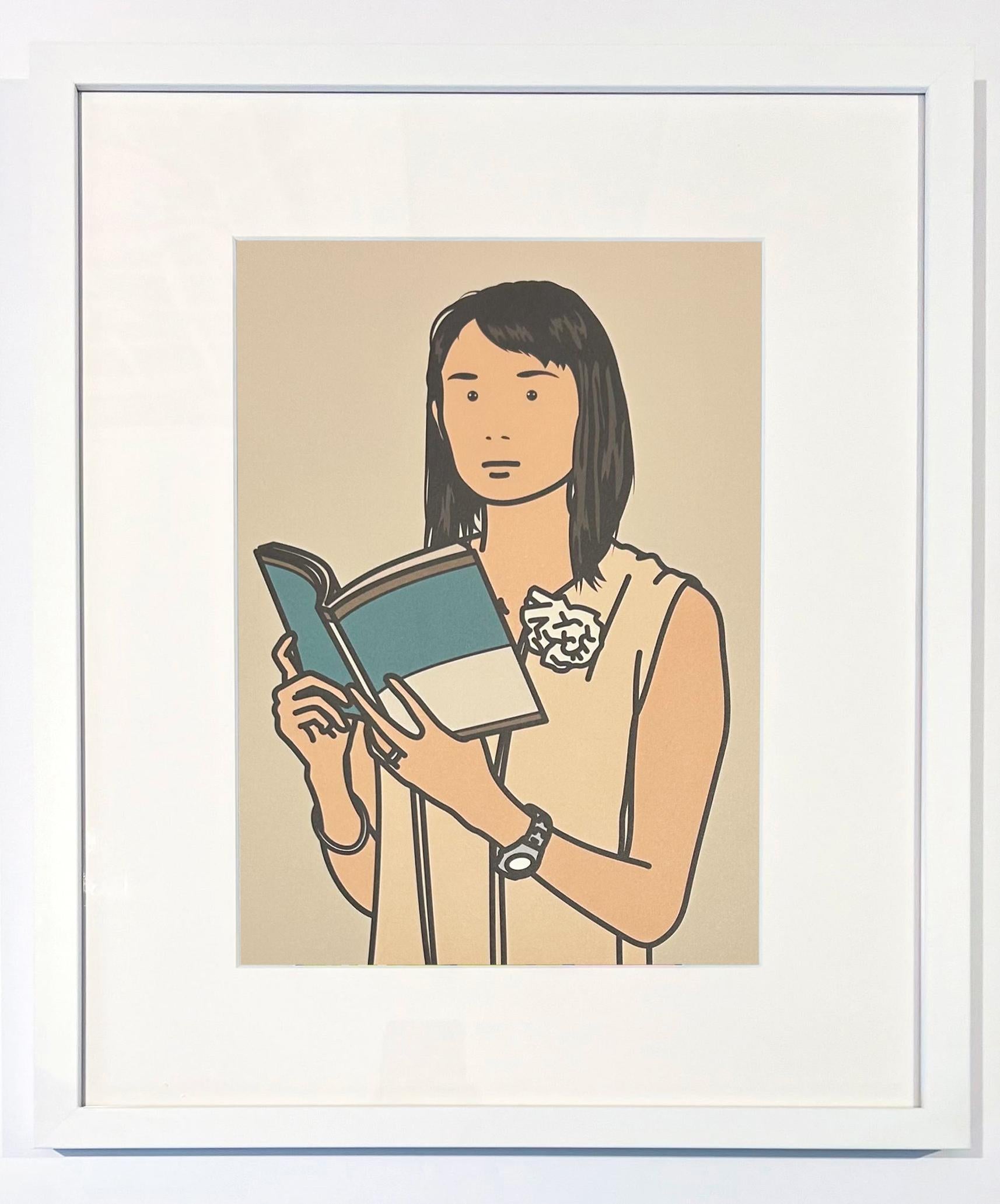 Hijiri with Book, from 26 Portraits - Print by Julian Opie