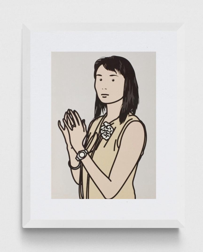 Hijiri with Hands Together, from 26 Portraits - Print by Julian Opie