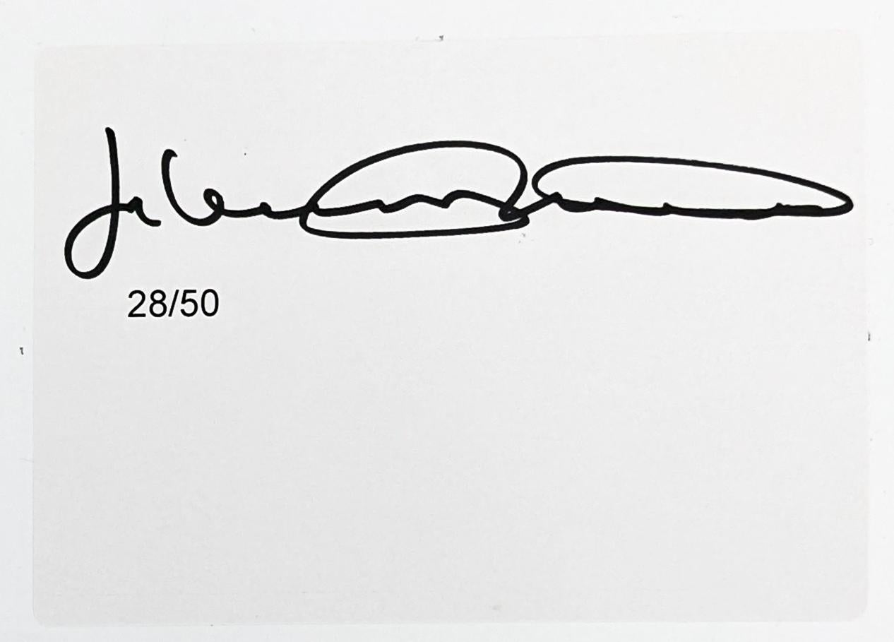 IMAGINA QUE CONDUCES (RÁPIDO) OLIVER CON CASCO - Print de Julian Opie