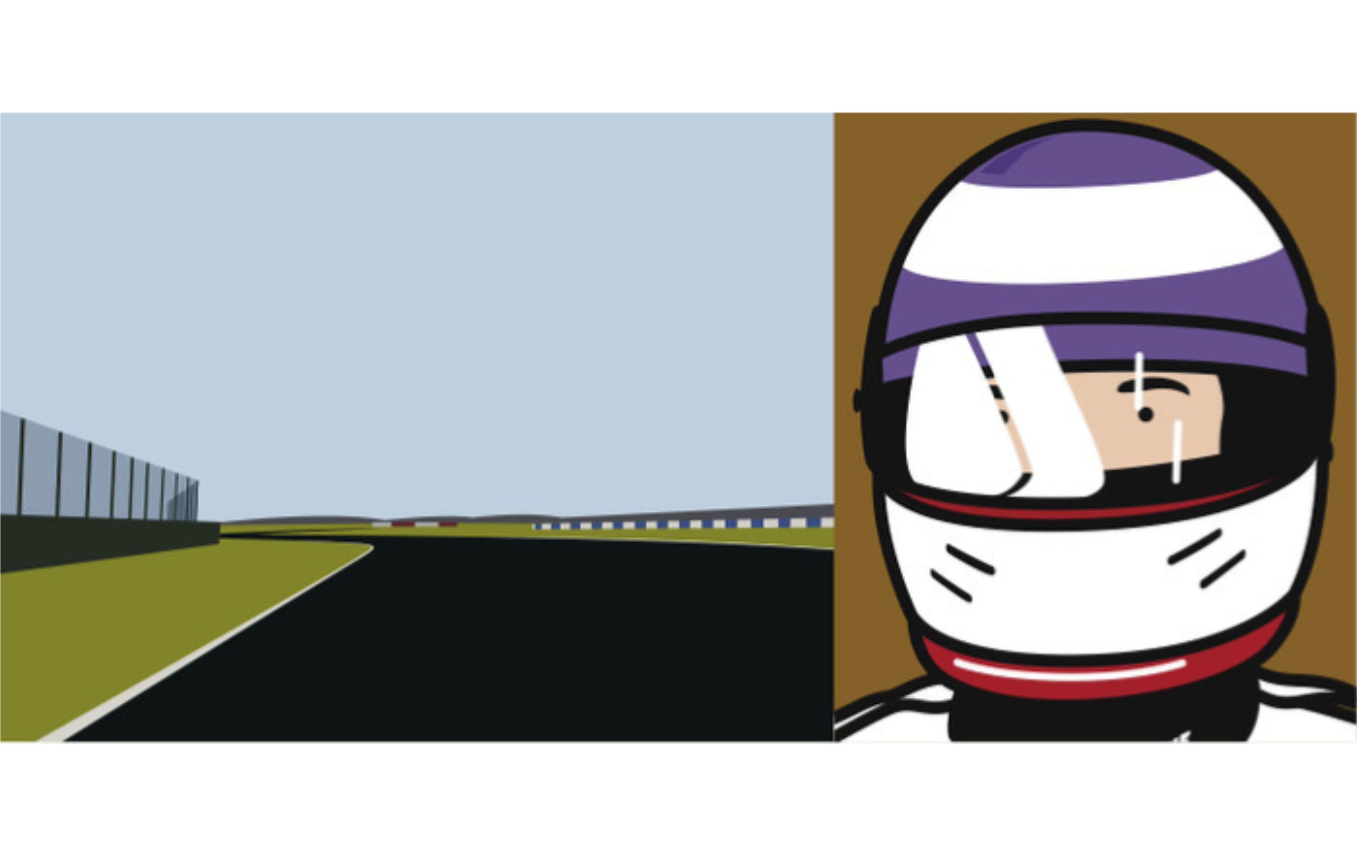 Imagine you are driving (fast)/Olivier w/helmet