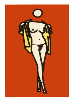 Julian Opie : "Une femme enlève la chemise d'un homme".